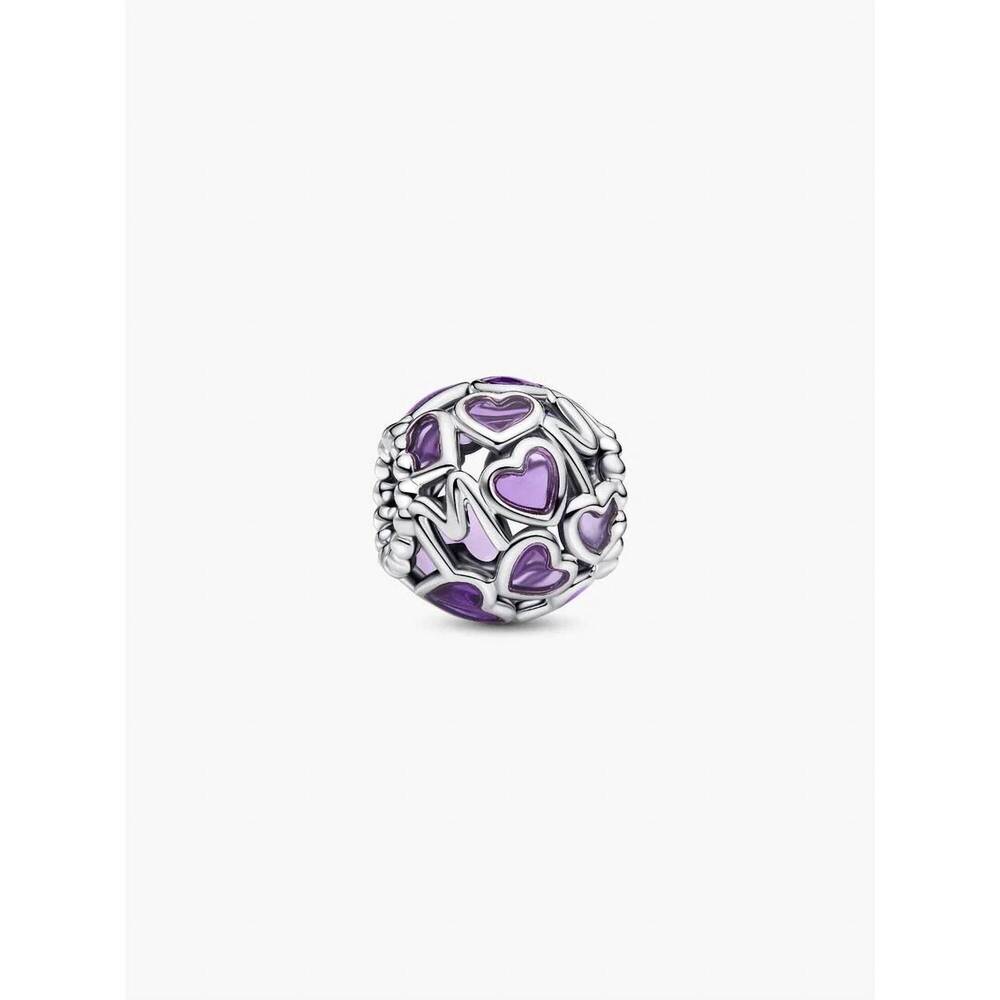 NEW PANDORA openwork hearts mum charm in silver